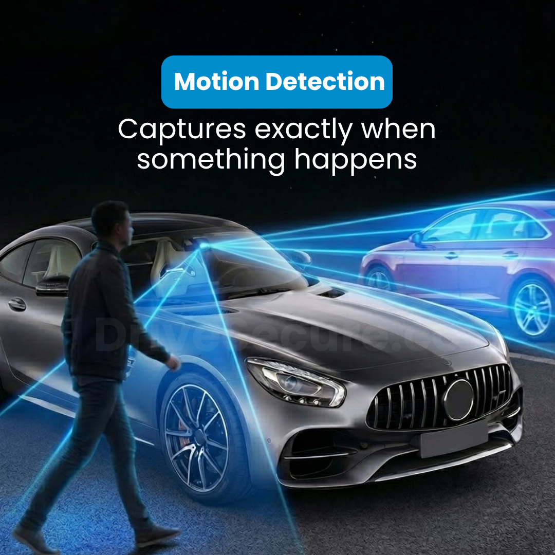DriveSecure 3-Channel 1080p HD Front, Cabin, and Rear Dash Cam