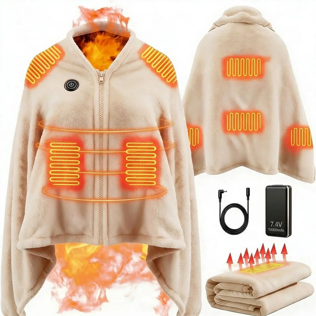 The Snuggly™ Original Heated Blanket Jacket