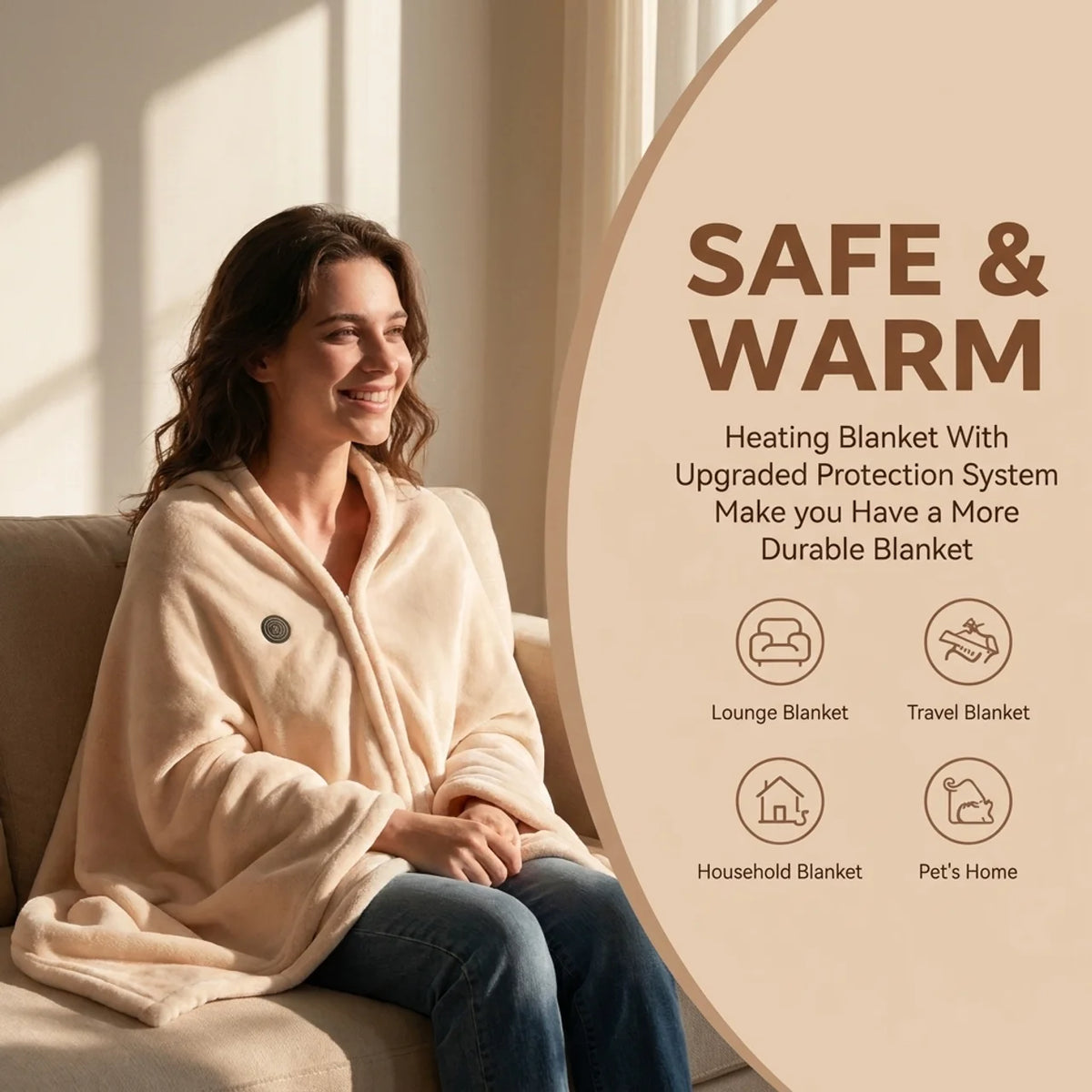 The Snuggly™ Original Heated Blanket Jacket