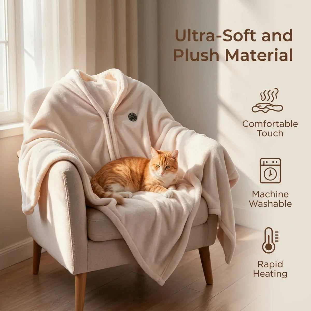 The Snuggly™ Original Heated Blanket Jacket