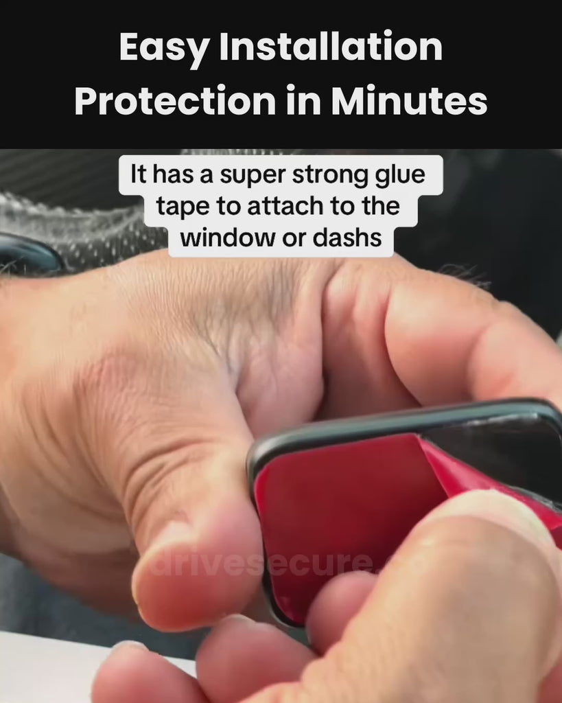 DriveSecure 3-Channel 1080p HD Front, Cabin, and Rear Dash Cam